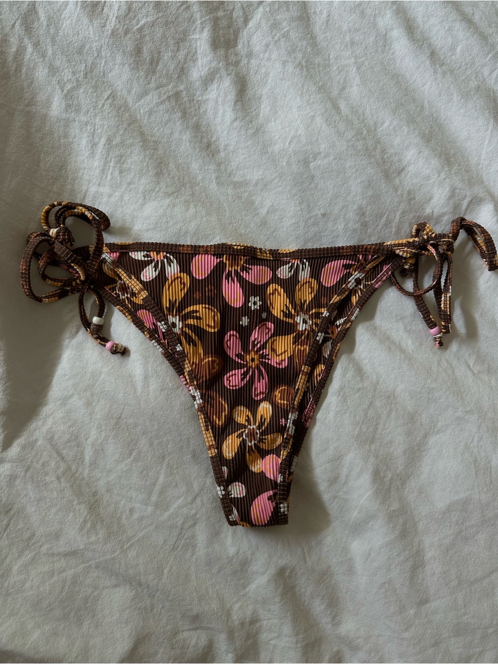 Honeyswim Margaret print L string bikini bottom